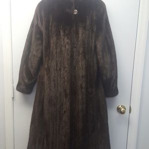 FULL LENGTH MAHOGANY MINK COAT
